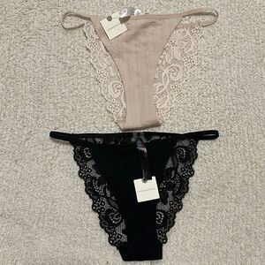 NWT- Anthropologie- L/XL. Two Panties Bundle